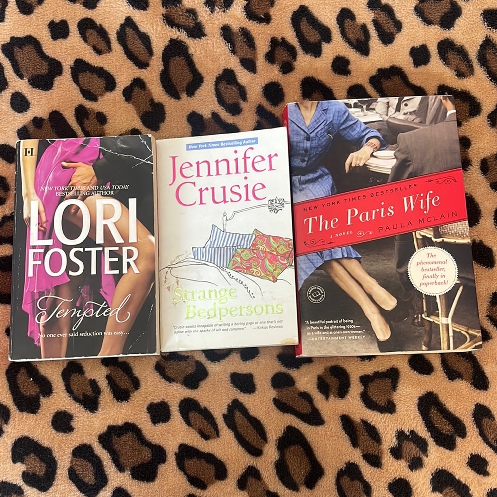 Romance Novels - Strange Bedpersons, Tempted, The Paris Wife